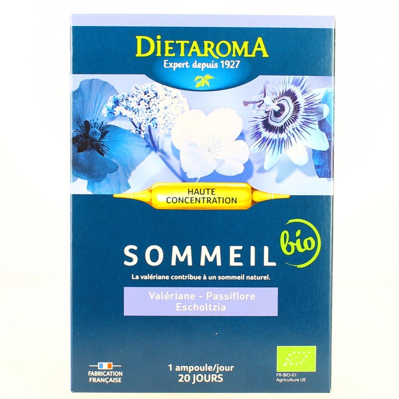 Ampoules Sommeil CIP Valériane Passiflore Escholzia - 20 Ampoules - Dietaroma Ampoules Sommeil CIP Valériane Passiflore Escholzia - 20 Ampoules - Dietaroma