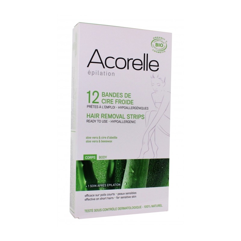 Bandes de cire froide 100% naturelles Bandes de cire froide 100% naturelles