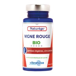 Vigne rouge Bio - 60 gélules - Naturège Laboratoire
