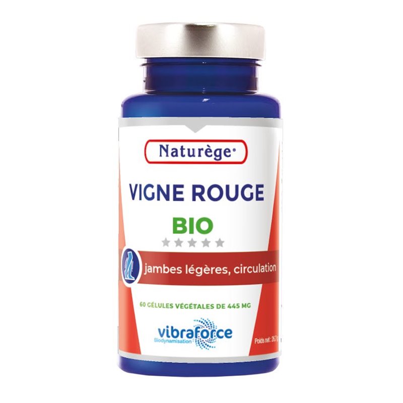 Vigne rouge Bio - 60 gélules - Naturège Laboratoire Vigne rouge Bio - 60 gélules - Naturège Laboratoire