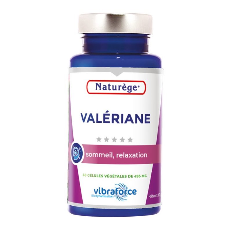 Valériane - 60 Gélules Végétales de 495 mg - Naturège Laboratoire Valériane - 60 Gélules Végétales de 495 mg - Naturège Laboratoire