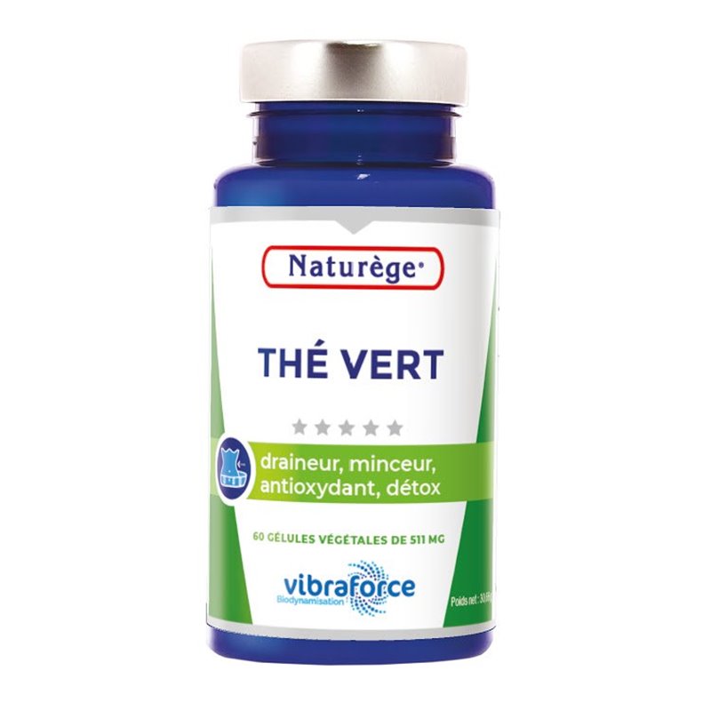 Thé vert  - 60 Gélules - Naturège Laboratoire