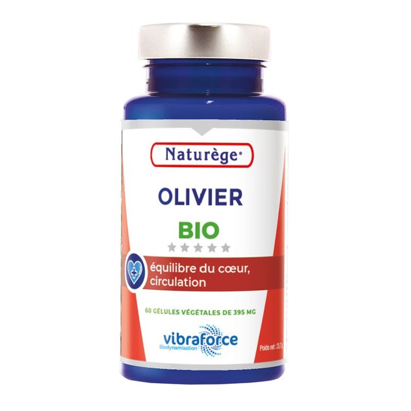 Olivier Bio - 60 Gélules Végétales de 395 mg - Naturège Laboratoire Olivier Bio - 60 Gélules Végétales de 395 mg - Naturège Laboratoire