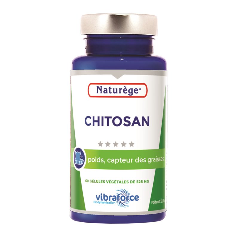 Chitosan - 60 Gélules Végétales de 495 mg - Naturège Laboratoire Chitosan - 60 Gélules Végétales de 495 mg - Naturège Laboratoire
