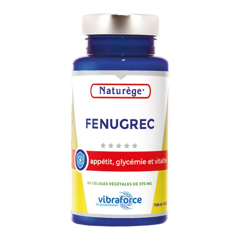 Fenugrec - 60 Gélules Végétales à 575 mg - Naturège Laboratoire Fenugrec - 60 Gélules Végétales à 575 mg - Naturège Laboratoire