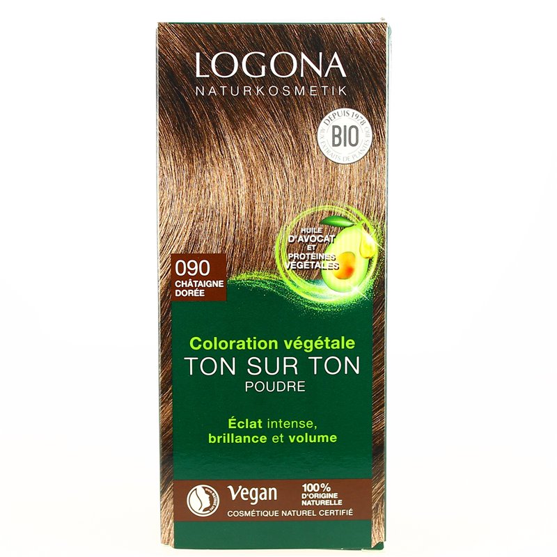 Logona Henne Châtaigne Dorée -coloration vegetale bio Logona Henne Châtaigne Dorée -coloration vegetale bio