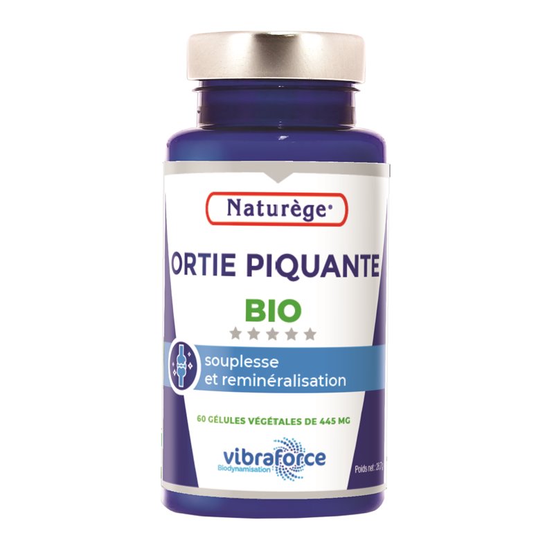 Ortie piquante - 60 Gélules Végétales de 445 mg - Naturège Laboratoire Ortie piquante - 60 Gélules Végétales de 445 mg - Naturège Laboratoire