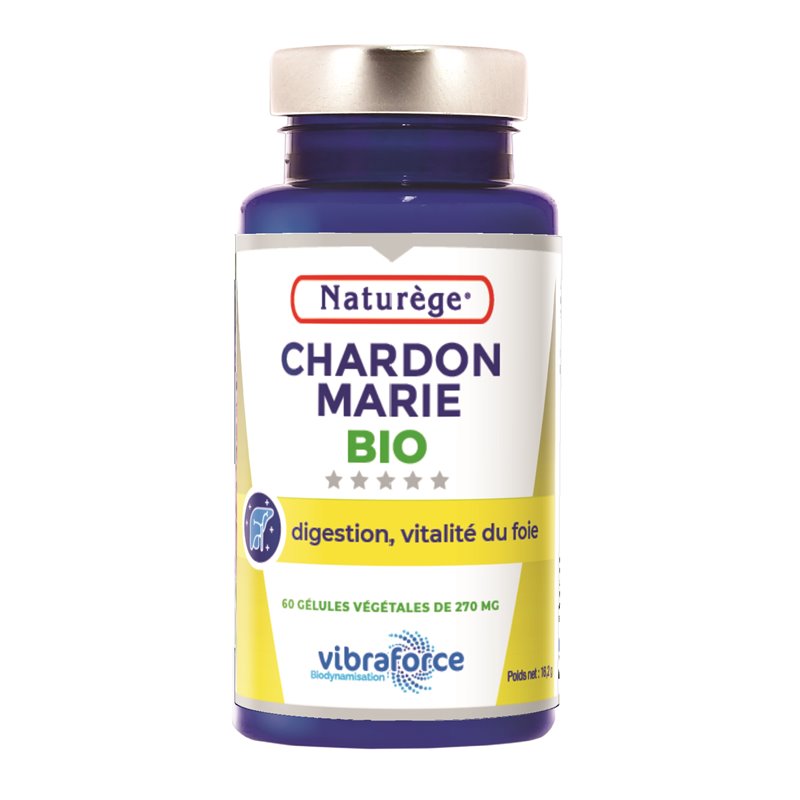 Chardon marie VIBRAFORCE - 60 Gélules - Naturège Laboratoire Chardon marie VIBRAFORCE - 60 Gélules - Naturège Laboratoire