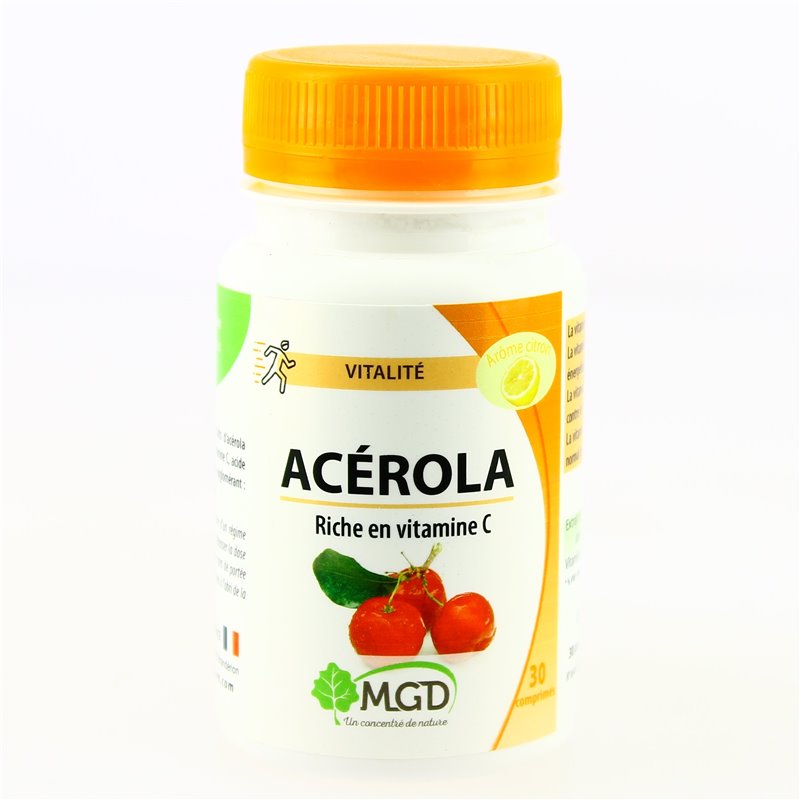 Acérola Citron - Vitamine C- 30 comprimés - MGD Acérola Citron - Vitamine C- 30 comprimés - MGD