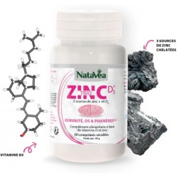 Triozinc + vitamine D - 60 Comprimés Sécables - Natavéa Laboratoire