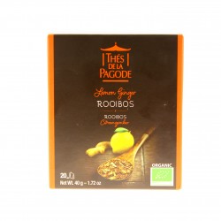 Thé Rooibos Citron-Gingembre - 20 Sachets - Thé de la Pagode