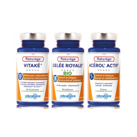 Pack Immunité 3 piluliersx90 gélules - Défenses immunitaires - Naturège Laboratoire
