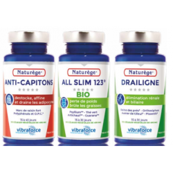 Pack Minceur : anticapitons + All Slim + Drailigne - 3x 90 Gélules - Naturège Laboratoire