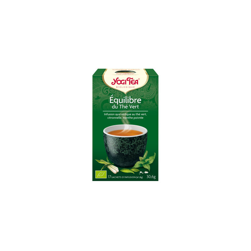 Thé Equilibre du thé vert - 17 Sachets - Yogi Tea