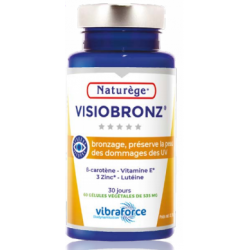 Visiobronz - 60 gélules végétales - Naturège Laboratoire