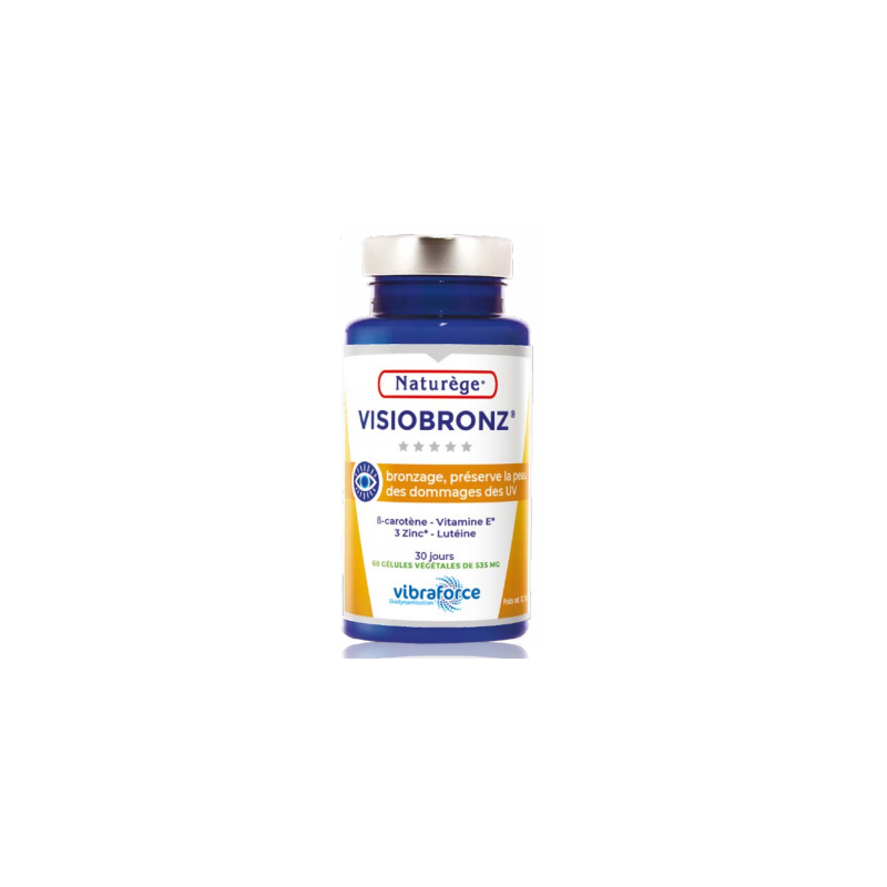 Visiobronz - 60 gélules végétales - Naturège Laboratoire Visiobronz - 60 gélules végétales - Naturège Laboratoire