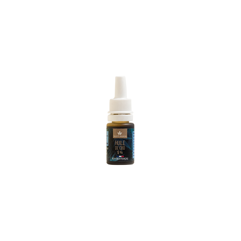 CBD Extrait 5% huile de chanvre Bio - Flacon 10 ml - Nunti Sunya CBD Extrait 5% huile de chanvre Bio - Flacon 10 ml - Nunti Sunya