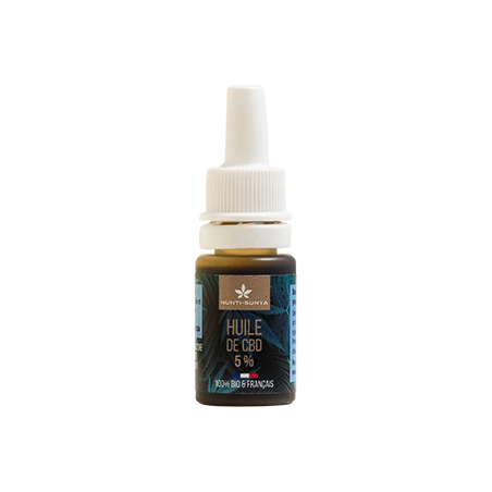 CBD Extrait 5% huile de chanvre Bio - Flacon 10 ml -  Nunti Sunya
