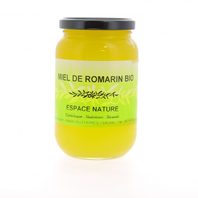 Miel Romarin Bio- Pot 500 grammes - Espace Nature Miel Romarin Bio- Pot 500 grammes - Espace Nature