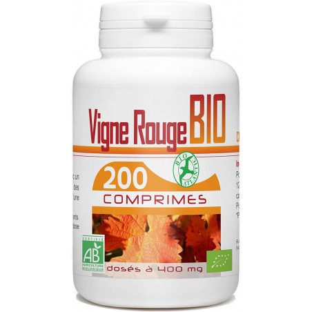 Vigne rouge Bio - 200 comprimés - Bio Atlantic