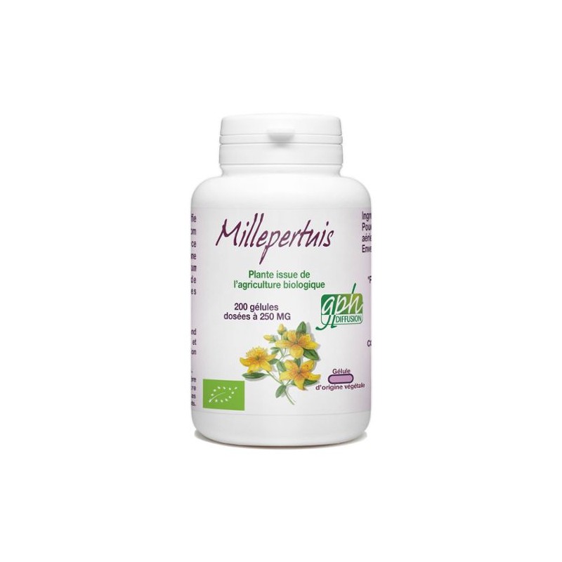 Millepertuis Bio - 200 comprimés - GPH Diffusion