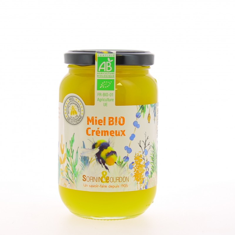 Miel Crémeux Bio -Pot 500 g -Sornin&Bourdon Miel Crémeux Bio -Pot 500 g -Sornin&Bourdon