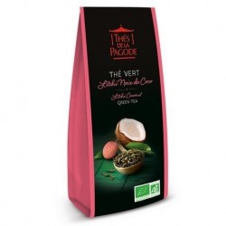 Thé vert Litchi - Noix de Coco - Vrac 100g - Thés de la Pagode