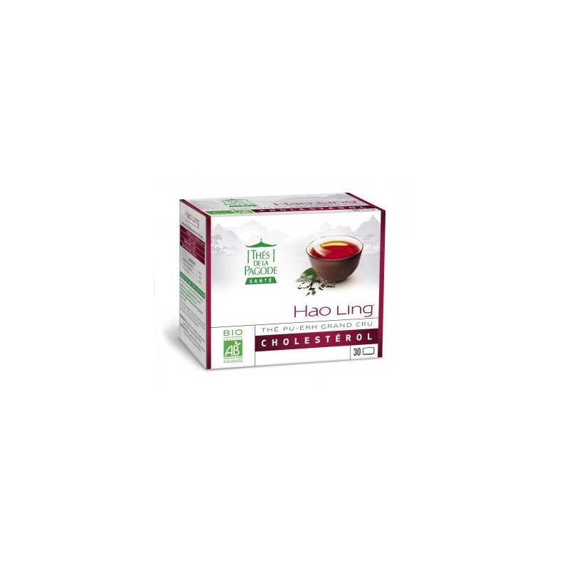 Thé Pu-erh Grand Cru Haoling Cholestérol Petit modèle - 30 Sachets - Thés de la Pagode Thé Pu-erh Grand Cru Haoling Cholestérol Petit modèle - 30 Sachets - Thés de la Pagode