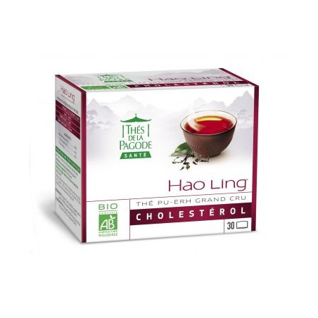 Thé Pu-erh Grand Cru Haoling Cholestérol Petit modèle - 30 Sachets - Thés de la Pagode