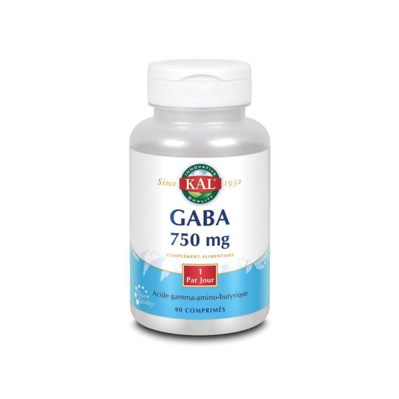 Gaba - acide gamma-amino-butyrique - 90 comprimés - Kal