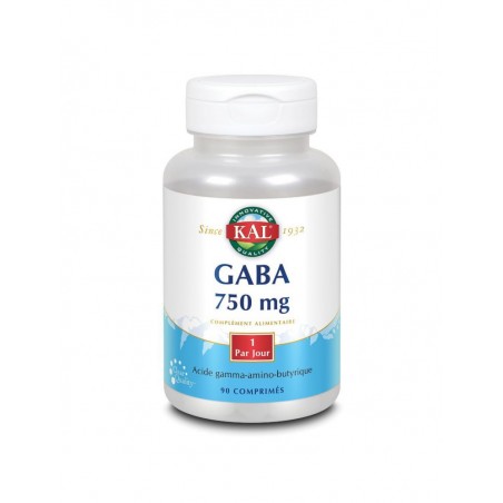 Gaba - acide gamma-amino-butyrique - 90 comprimés - Kal