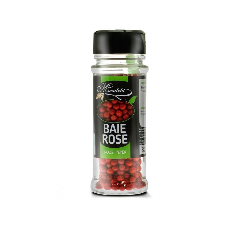 Epice Bio Baie Rose -Flacon distributeur 20g - Masalchi Epice Bio Baie Rose -Flacon distributeur 20g - Masalchi