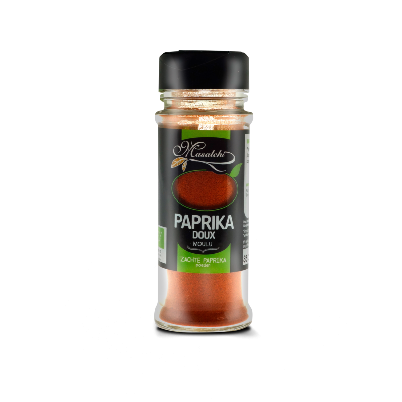 Epice Bio Paprika Doux - Flacon distributeur 40 g - Masalchi Epice Bio Paprika Doux - Flacon distributeur 40 g - Masalchi