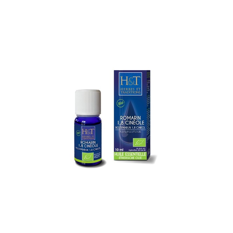Huile Essentielle Romarin 1.8 Cinéole - 10 ml - Herbes et Traditions Huile Essentielle Romarin 1.8 Cinéole - 10 ml - Herbes et Traditions