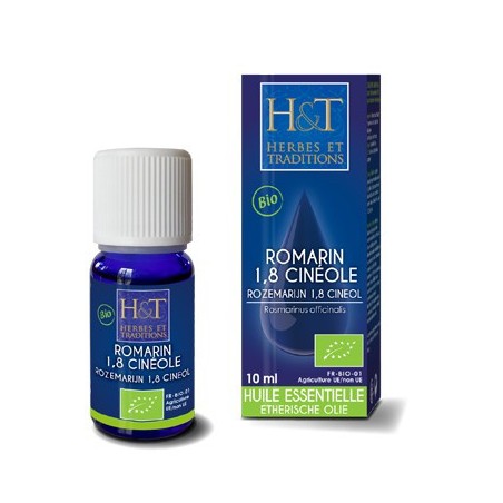 Huile Essentielle Romarin 1.8 Cinéole - 10 ml - Herbes et Traditions