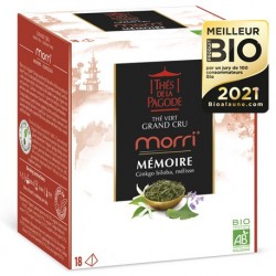 Thé Vert Grand Cru Morri thé vert jasmin Bio Petit modèle - 30 Sachets - Thés de la Pagode