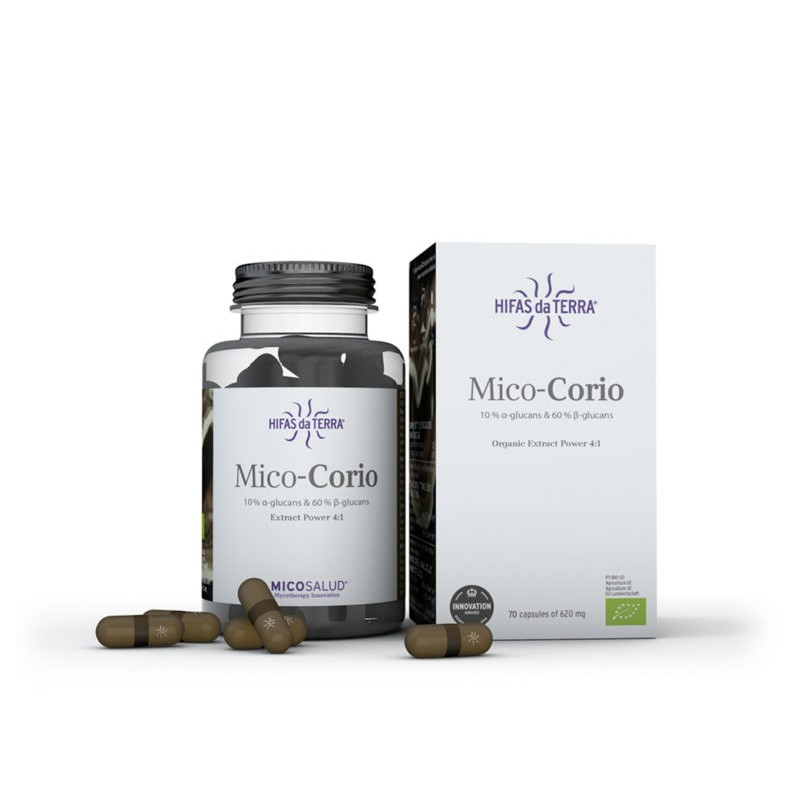 Mico-Corio Micosalud - 70 gélules végétales - Hifas da terra Mico-Corio Micosalud - 70 gélules végétales - Hifas da terra