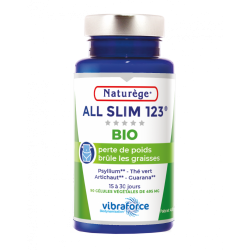 AllSlim 123 BIO Perte de Poids - 90 Gélules Végétales de 495mg - Naturège Laboratoire