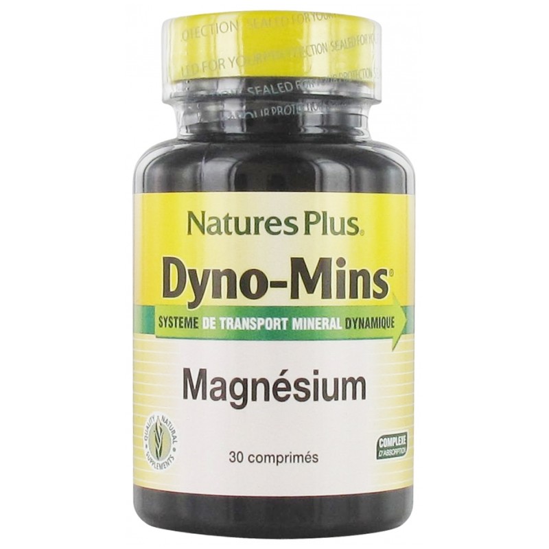 Dyno Mins Magnésium - 30 comprimés - Nature's Plus