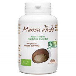 Marron d'Inde Bio 250mg - 200 gélules végétales - GPH Diffusion