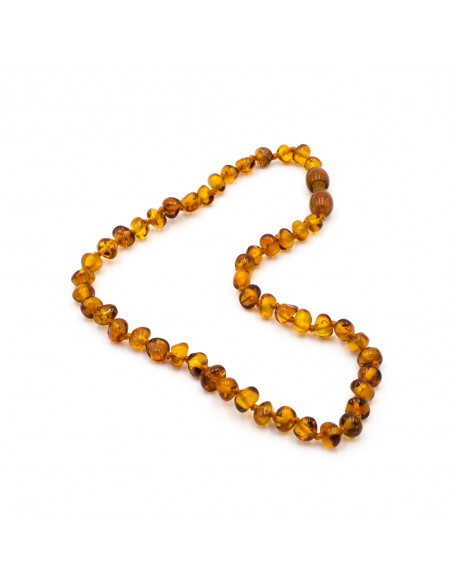 Collier Ambre cognac Bébé