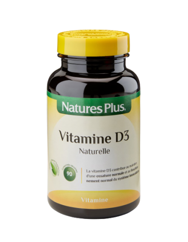 Vitamine D3 1000 UI - 90 Comprimés à croquer - Nature's Plus