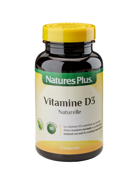 Vitamine D3 1000 UI - 90 Comprimés à croquer - Nature's Plus