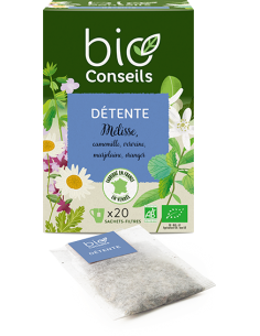 Infusion Détente Bio - 20 Sachets - Bio Conseils