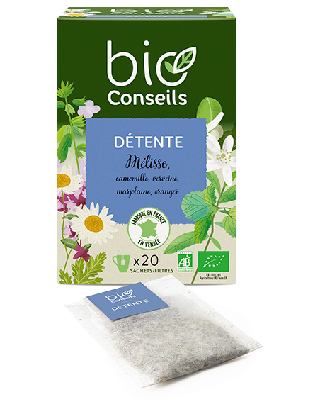 Infusion Détente Bio - 20 Sachets - Bio Conseils