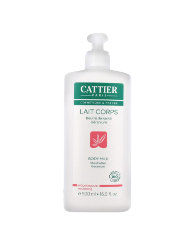 Lait Corps Nourrissant Beurre de Karité Géranium - 500 ml - Cattier
