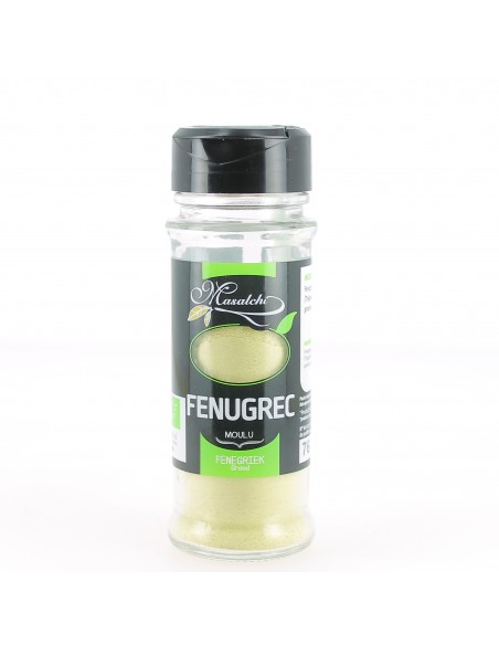 Epice Bio Fenugrec Moulu - Flacon Distributeur de 40g - Masalchi
