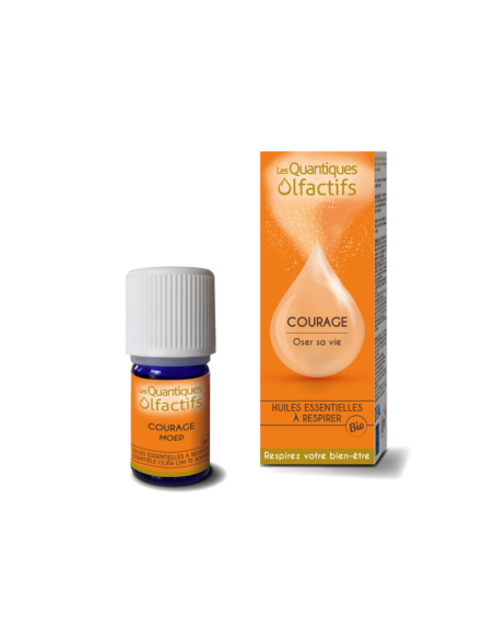 Quantique Olfactif Courage - Flacon gouttes 5 ml - Déva et Herbes & Traditions