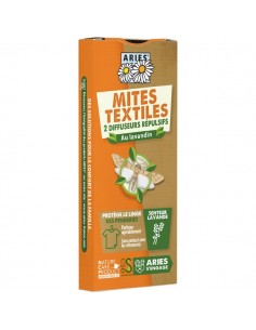 Mites Textiles - 2 Diffuseurs Répulsifs au Lavandin - Aries