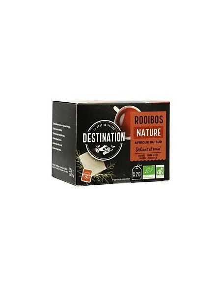 Thé Rooibos Bio Afrique du Sud - 20 infusettes - Destination Premium
